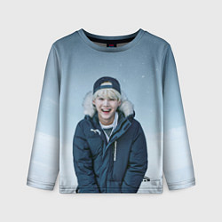 Лонгслив детский MIN YOONGI BTS WINTER, цвет: 3D-принт