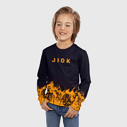 Лонгслив детский Jiok пламя, цвет: 3D-принт — фото 2
