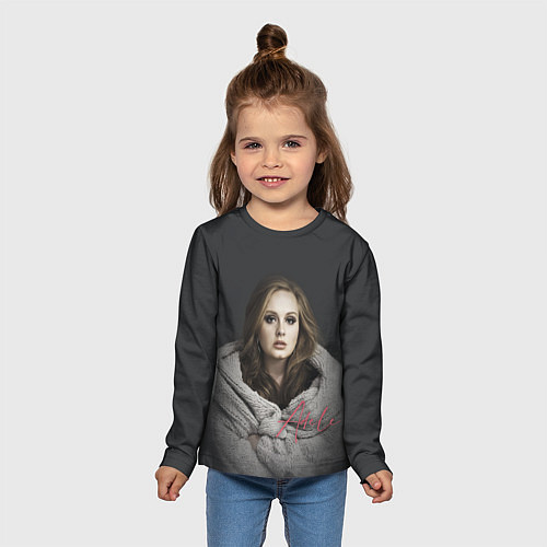 Детский лонгслив Фото Адель / 3D-принт – фото 5