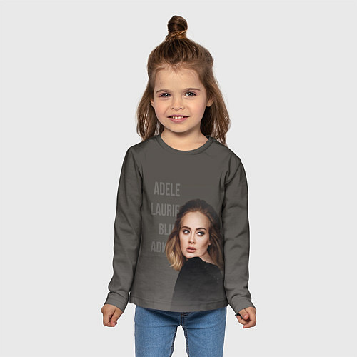 Детский лонгслив Взгляд Адель / 3D-принт – фото 5