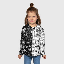 Лонгслив детский THE WITCHER LOGOOMBING ВЕДЬМАК ПАТТЕРН, цвет: 3D-принт — фото 2