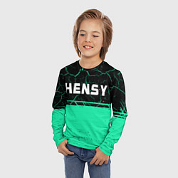 Лонгслив детский Hensy - Краска, цвет: 3D-принт — фото 2