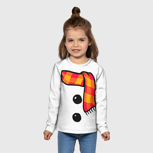 Детский лонгслив Snowman Outfit / 3D-принт – фото 5