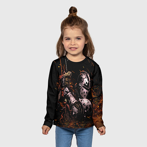 Детский лонгслив Darkest Dungeon Fish and Bones / 3D-принт – фото 5