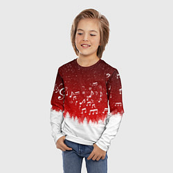 Лонгслив детский МУЗЫКАЛЬНАЯ НОВОГОДНЯЯ НОЧЬ 2022 НОВЫЙ ГОД, цвет: 3D-принт — фото 2