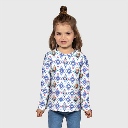 Детский лонгслив Pattern Frozen / 3D-принт – фото 5