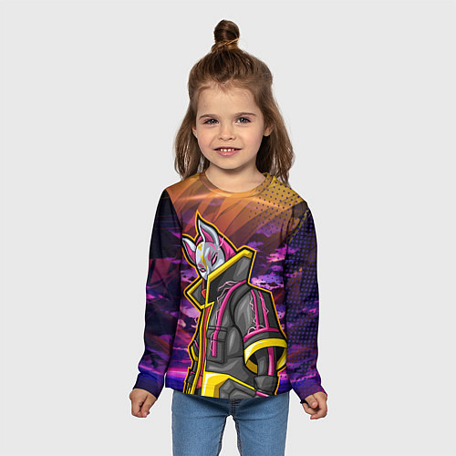 Детский лонгслив Страж в маске / 3D-принт – фото 5