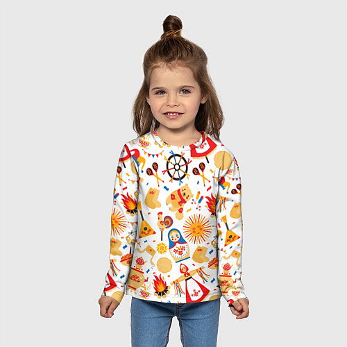 Детский лонгслив Масленница 2022 / 3D-принт – фото 5