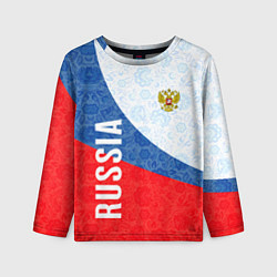 Лонгслив детский RUSSIA SPORT STYLE РОССИЯ СПОРТИВНЫЙ СТИЛЬ, цвет: 3D-принт