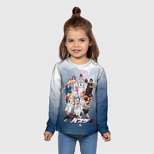 Детский лонгслив Kuroko no Basket Баскетбол Куроко / 3D-принт – фото 5