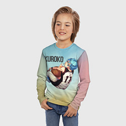 Лонгслив детский Тецуя Куроко!, цвет: 3D-принт — фото 2