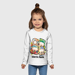 Лонгслив детский South Park - Южный парк краски, цвет: 3D-принт — фото 2