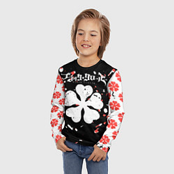 Лонгслив детский Чёрный клевер вельзевул сила и способности, цвет: 3D-принт — фото 2