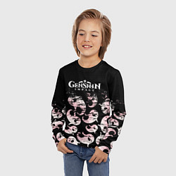 Лонгслив детский Genshin Impact Хутао, цвет: 3D-принт — фото 2