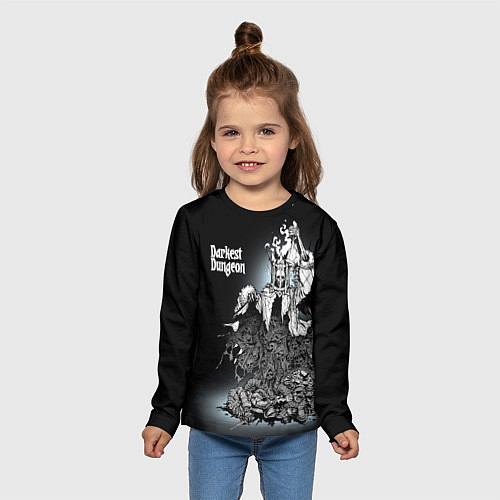 Детский лонгслив Darkest Dungeon: skulls / 3D-принт – фото 5