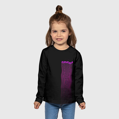 Детский лонгслив Euphoria noise / 3D-принт – фото 5