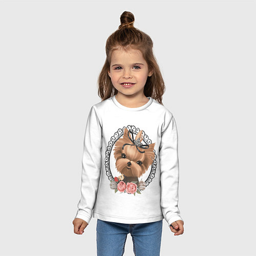 Детский лонгслив Йорк в рамке / 3D-принт – фото 5