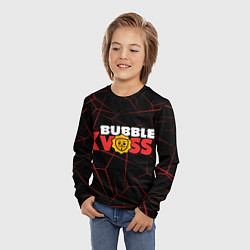 Лонгслив детский Бабл квас с узором, цвет: 3D-принт — фото 2