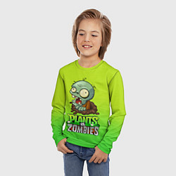 Лонгслив детский Plants vs Zombies зомби, цвет: 3D-принт — фото 2