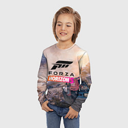 Лонгслив детский Форза Forza horizon 5, цвет: 3D-принт — фото 2