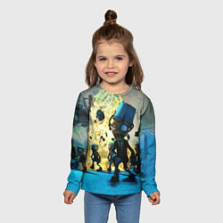 Лонгслив детский Plants vs Zombies зомби наступают, цвет: 3D-принт — фото 2