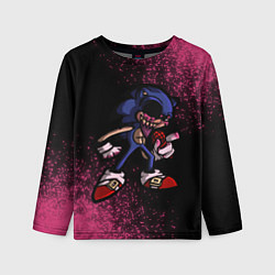 Лонгслив детский SONIC EXE Краска, цвет: 3D-принт