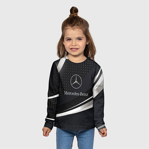 Детский лонгслив Mercedes-Benz Sport / 3D-принт – фото 5