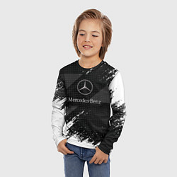 Лонгслив детский Mercedes-Benz - Темный, цвет: 3D-принт — фото 2
