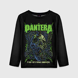 Детский лонгслив Pantera green череп