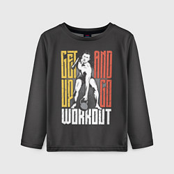 Лонгслив детский Силовая Тренировка, цвет: 3D-принт