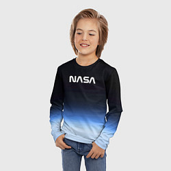 Лонгслив детский NASA с МКС, цвет: 3D-принт — фото 2