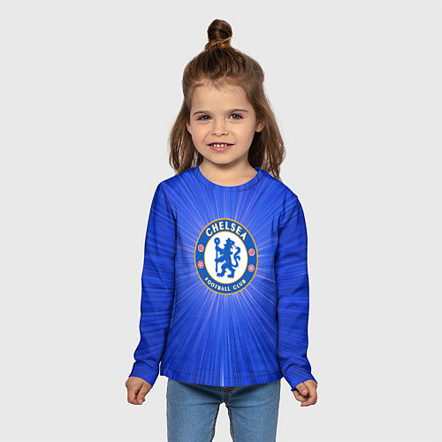 Детский лонгслив Chelsea football club / 3D-принт – фото 5