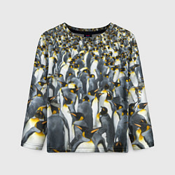 Лонгслив детский Пингвины Penguins, цвет: 3D-принт