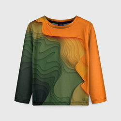 Детский лонгслив Зеленые дюны