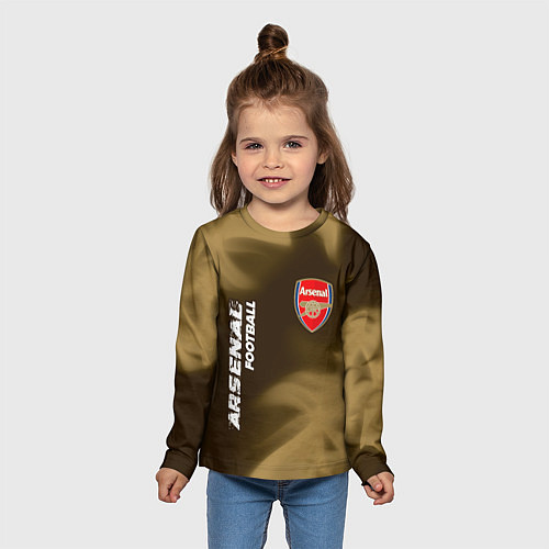 Детский лонгслив АРСЕНАЛ Arsenal Football Огонь / 3D-принт – фото 5