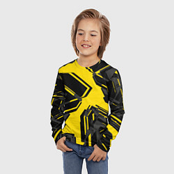 Лонгслив детский Абстракция Город, цвет: 3D-принт — фото 2