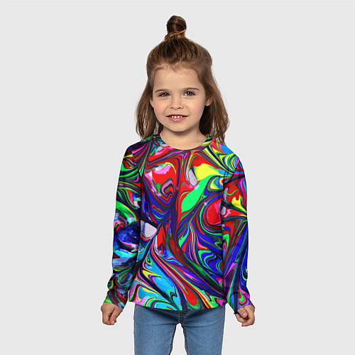 Детский лонгслив Vanguard color pattern Expression / 3D-принт – фото 5
