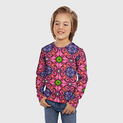 Лонгслив детский Калейдоскоп 3D, цвет: 3D-принт — фото 2