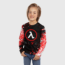 Лонгслив детский Half-life брызги, цвет: 3D-принт — фото 2