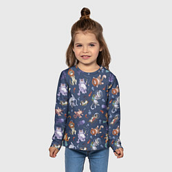 Лонгслив детский Морские Котики: Цветное, цвет: 3D-принт — фото 2