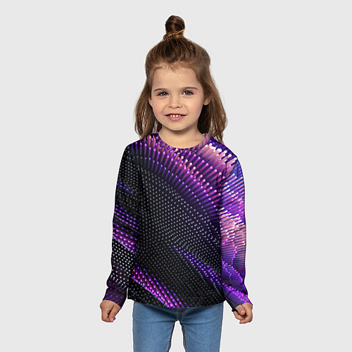 Детский лонгслив Vanguard pattern Fashion 2023 / 3D-принт – фото 5