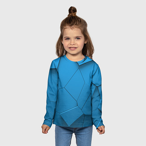 Детский лонгслив 3д геометрия / 3D-принт – фото 5