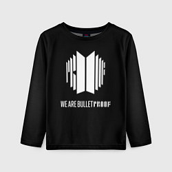 Детский лонгслив BTS WE ARE BULLETPROOF БТС - мы пуленепробиваемые