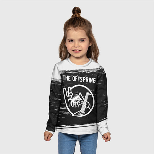 Детский лонгслив The Offspring КОТ Краска / 3D-принт – фото 5