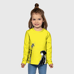 Лонгслив детский Аниме Песнь Ночных Сов Song Of The Night Walkers, цвет: 3D-принт — фото 2