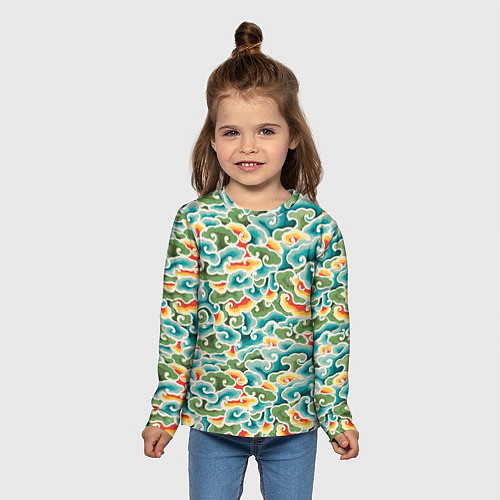 Детский лонгслив Восточные мотивы / 3D-принт – фото 5