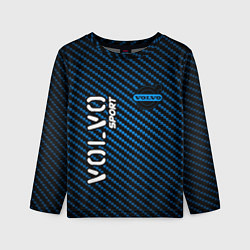 Лонгслив детский VOLVO Volvo Sport Карбон, цвет: 3D-принт