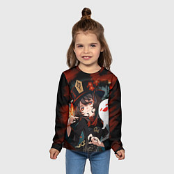 Лонгслив детский ХУ ТАО УЛЬТУЕТ HU TAO ГЕНШИН, цвет: 3D-принт — фото 2