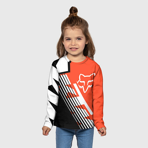 Детский лонгслив FOX X KTM Сollaboration / 3D-принт – фото 5