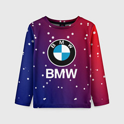 Лонгслив детский BMW Градиент Краска, цвет: 3D-принт